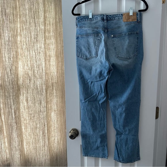 Brock Collection x H&M Medium Wash High Rise Cropped Jean - Size 10 - Picture 5 of 6
